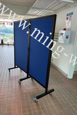 MW-087 不銹鋼焗黑色油企身佈告板 - 加裝三支不銹鋼腳